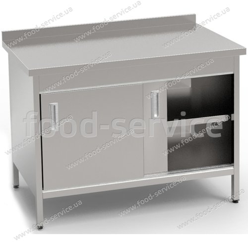 Стіл-тумба КВ 2-ДК (двері купе, 2 полиці) 1200х600х850